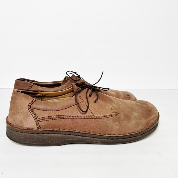 Birkenstock Footprints Tan Leather Lace Up Oxford Clogs Size 42 11 Women’s - Picture 5 of 6